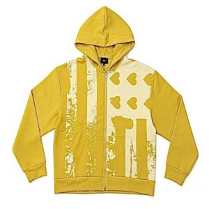 Freedom flag yellow hoodie